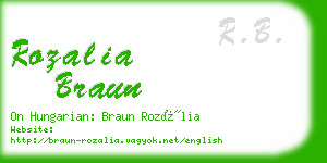 rozalia braun business card